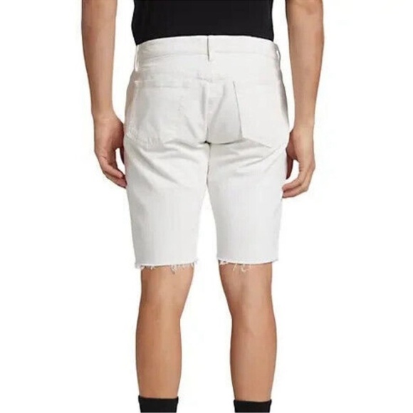 NWT FRAME Denim L’Homme Cut Off Jean Shorts in Off White $175 size 38 - Picture 7 of 16